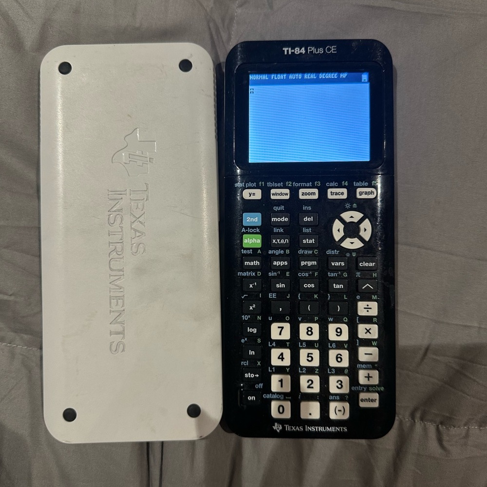 Texas Instruments TI-84 Plus CE Graphing Calculator - Black and White